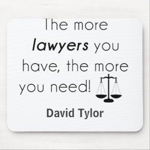 Lawyer humor mouse pad