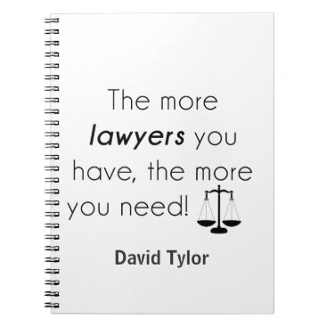 Lawyer humor notebook