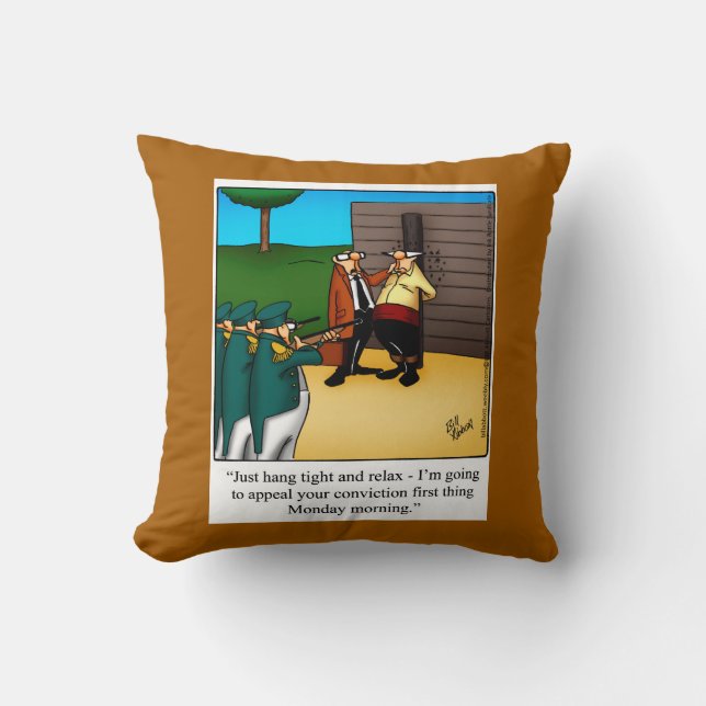 Lawyer Humor Pillow Gift (Front)