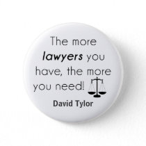 Lawyer humor pinback button