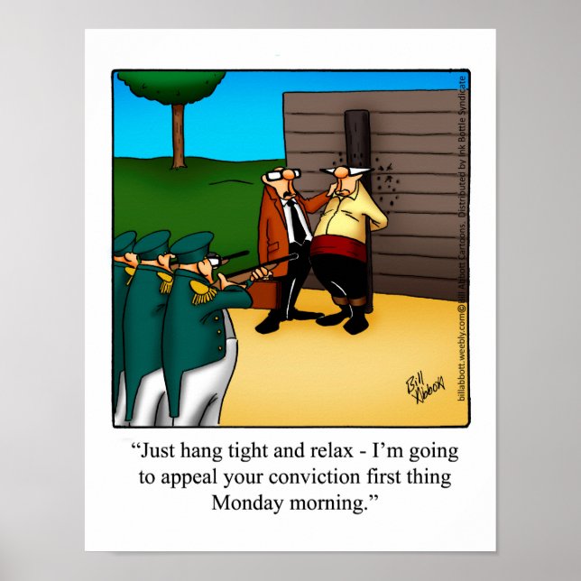 Lawyer Humor Poster Gift (Front)