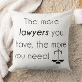 Lawyer humor throw pillow (Blanket)