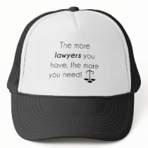 Lawyer humor trucker hat
