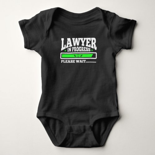 Lawyer In Progress Funny Law School Student Baby Bodysuit