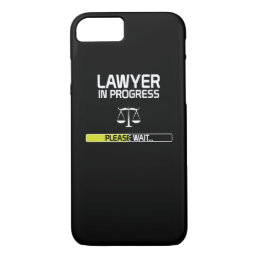 Lawyer In Progress Funny Law School Student iPhone 8/7 Case
