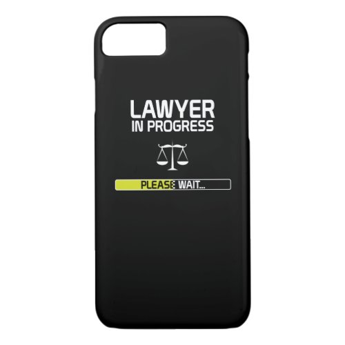 Lawyer In Progress Funny Law School Student iPhone 87 Case