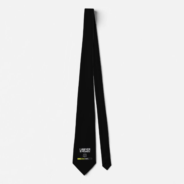 Lawyer In Progress Funny Law School Student Neck Tie (Front)