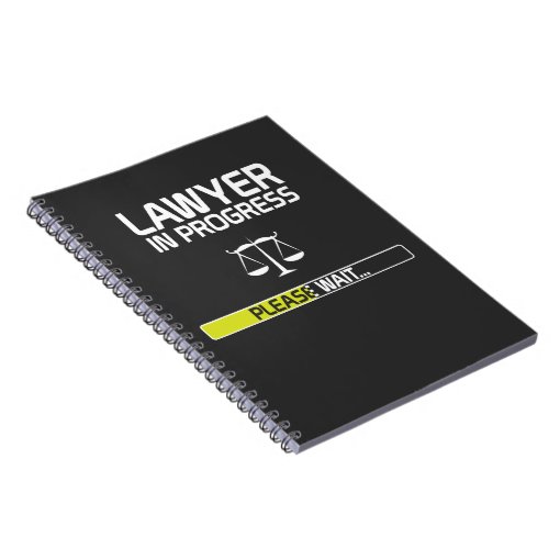 Lawyer In Progress Funny Law School Student Notebook | Zazzle