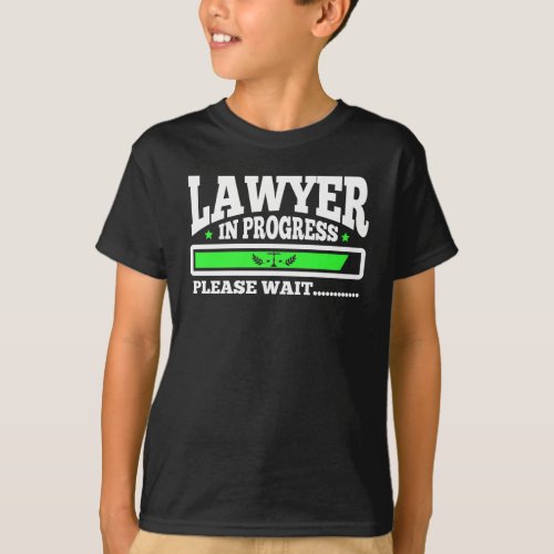 Lawyer In Progress Funny Law School Student T_Shirt