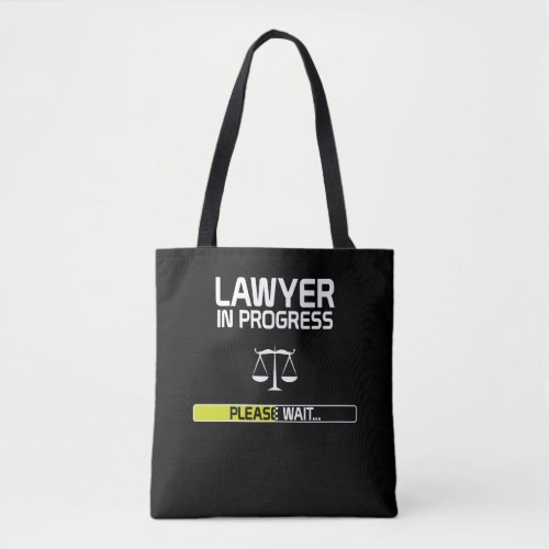 Lawyer In Progress Funny Law School Student Tote Bag