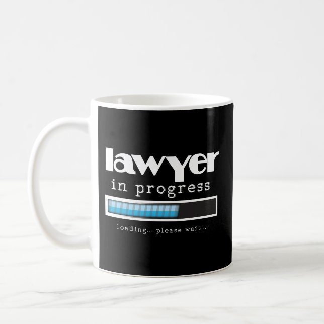 Lawyer In Progress Funny Law Student Gift Mug (Left)