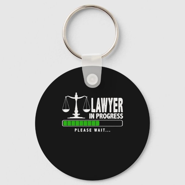 Lawyer In Progress Keychain (Front)