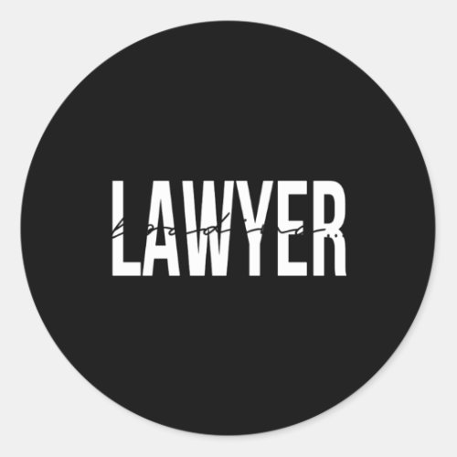 Lawyer In Progress Lawyer To Be Loading Attorney Classic Round Sticker