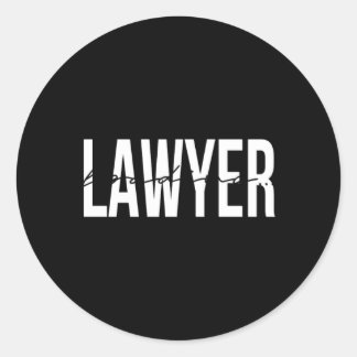 Lawyer In Progress Lawyer To Be Loading Attorney Classic Round Sticker