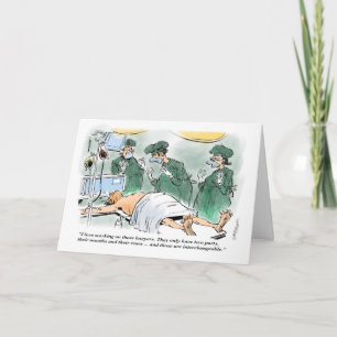 Lawyer in Surgery lawyer's birthday card