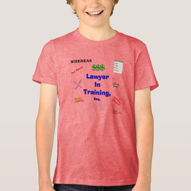 Lawyer in Training Tri-Blend Shirt (Front)