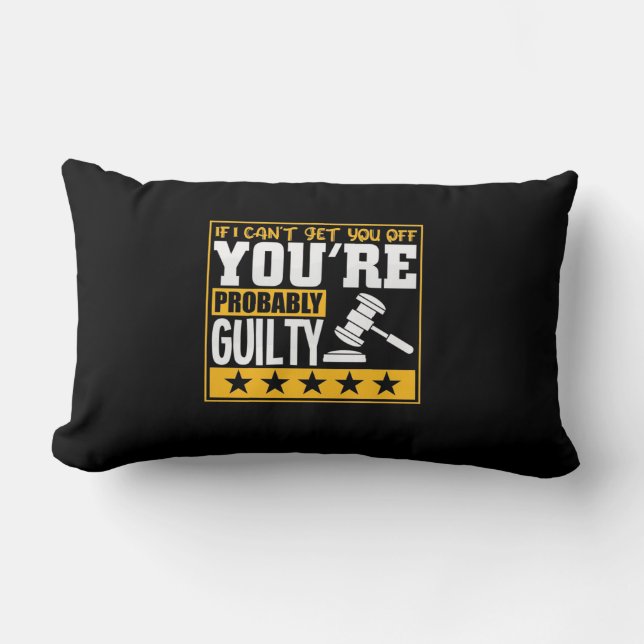 Lawyer Is Probably Guilty Lumbar Pillow (Front)