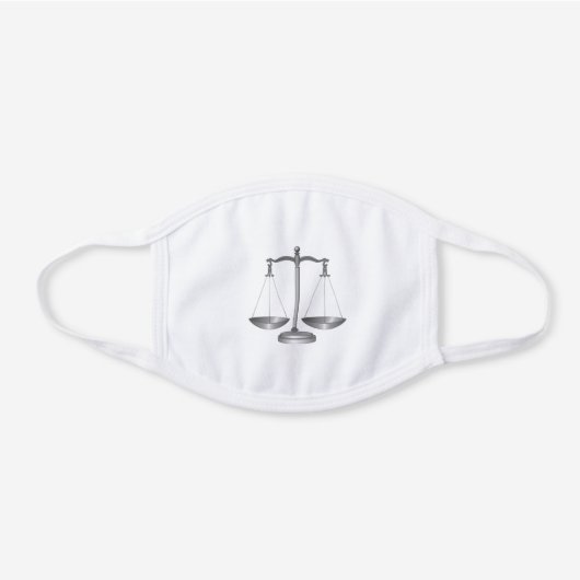 Lawyer Judge Reusable Cotton Face Mask : Justice (Front)