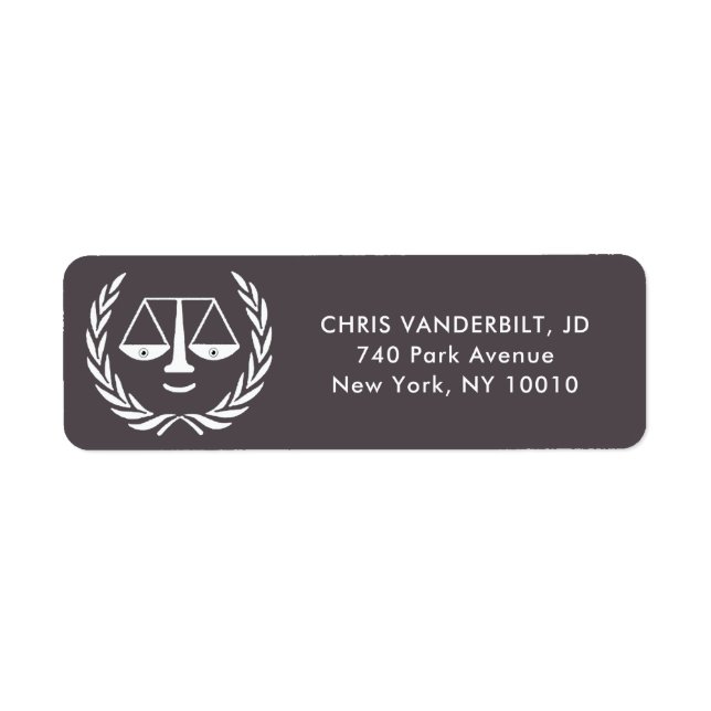 Lawyer Label (Front)