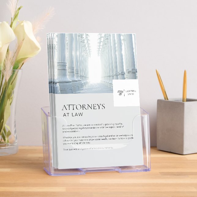 Lawyer Law Firm Attorney Bifold Brochure (Insitu)