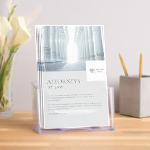 Lawyer Law Firm Attorney Bifold Brochure