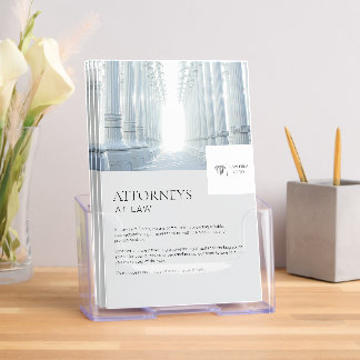 Lawyer Law Firm Attorney Bifold Brochure