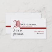 Lawyer law legal attorney firm business card (Front/Back)