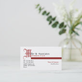 Lawyer law legal attorney firm business card (Standing Front)