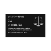 Lawyer Law Office Business Cards