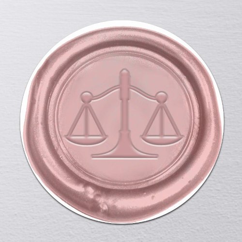 Lawyer Law Office Rose Gold Wax Seal