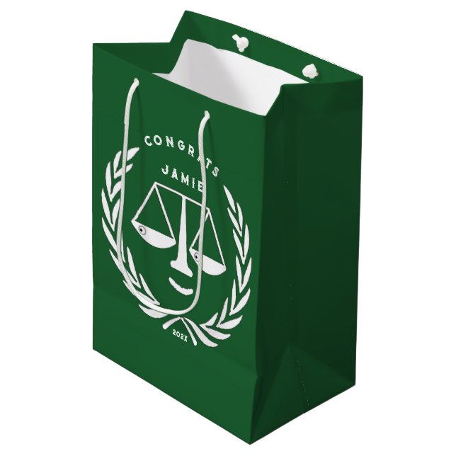 Lawyer Law School Grad Medium Gift Bag (Front Angled)