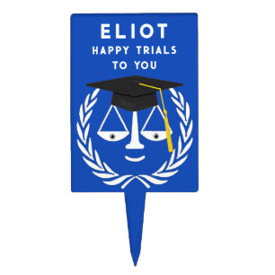 Lawyer Law School Graduation Cake Topper