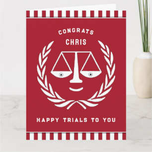 Lawyer Law School Graduation Card