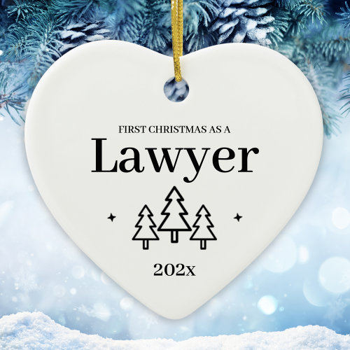 Lawyer Law School Graduation Christmas Ornament