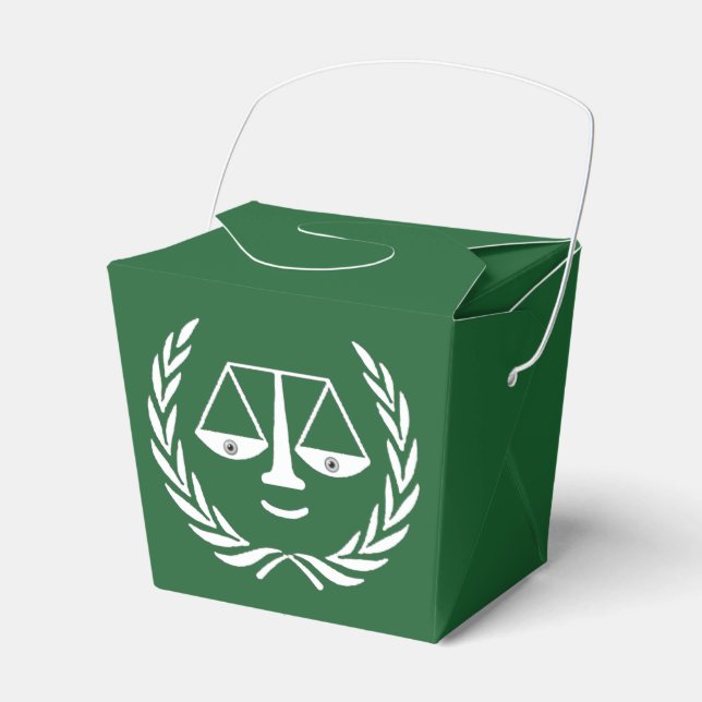 Lawyer Law School Graduation Favor Boxes (Front Side)