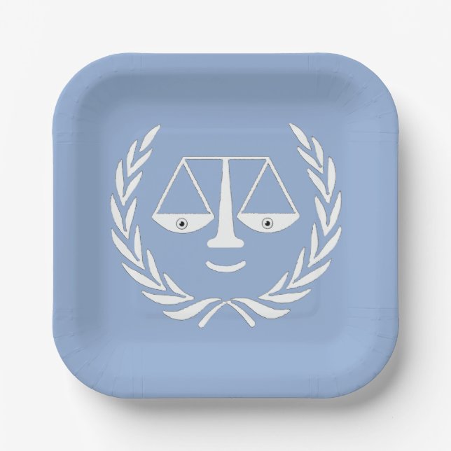 Lawyer Law School Graduation Paper Plates (Front)