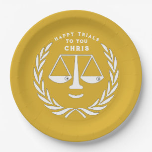 Lawyer Law School Graduation Party Paper Plates
