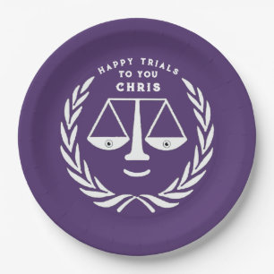 Lawyer Law School Graduation Party Paper Plates