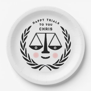 Lawyer Law School Graduation Party Paper Plates