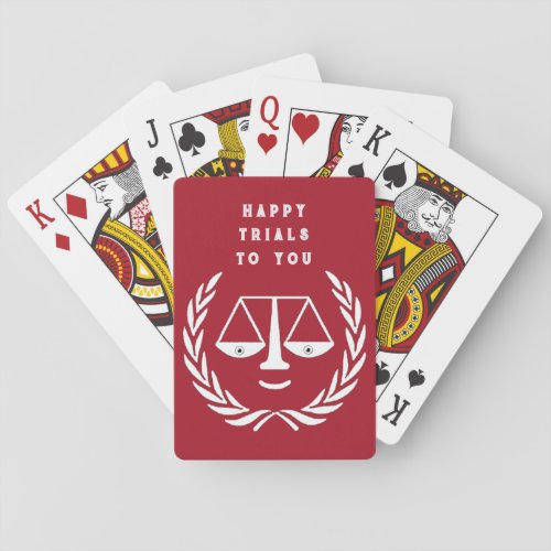 Lawyer Law School Graduation Party Poker Cards