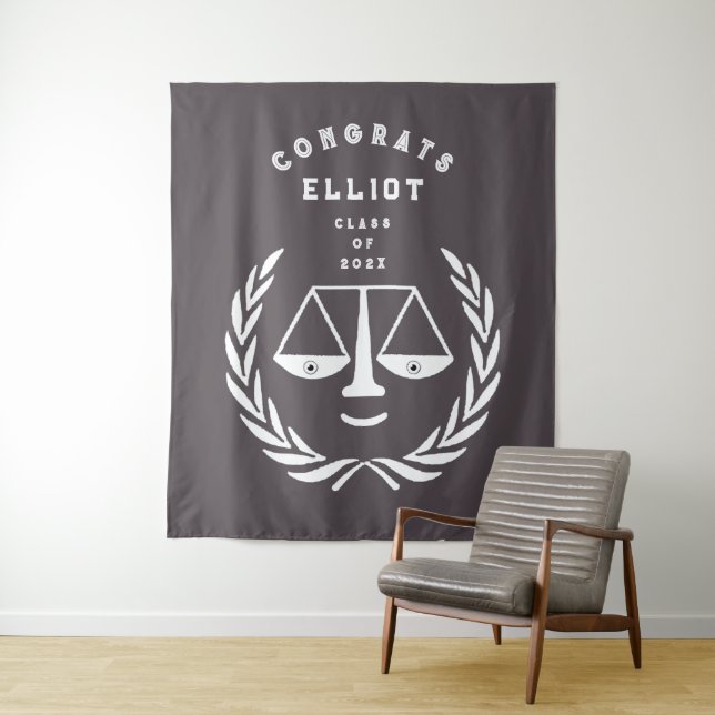 Lawyer Law School Graduation Party Tapestry (In Situ)