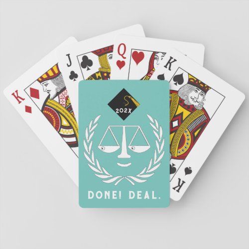 Lawyer Law School Graduation Poker Cards