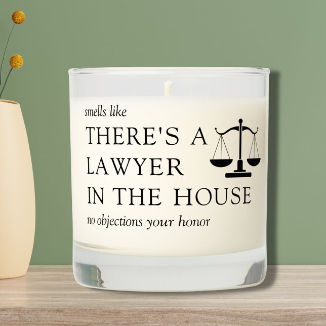 Lawyer Law School Graduation Scented Candle (Creator Uploaded)