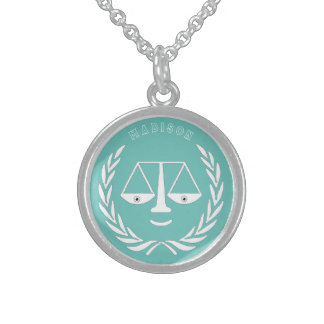 Lawyer Law School Sterling Silver Necklace
