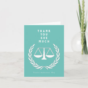 Lawyer Letterpress Thank You Card