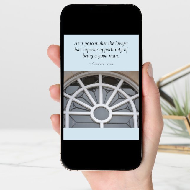 Lawyer Lincoln Quote Law Graduation Card (Front Digital)