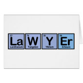 Lawyer made of Elements (Front Horizontal)