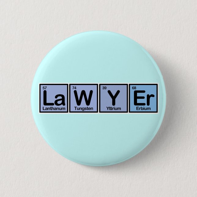Lawyer made of Elements Button (Front)