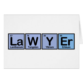 Lawyer made of Elements Cards