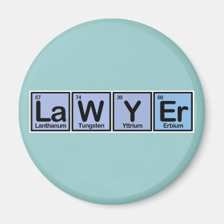 Lawyer made of Elements Magnet